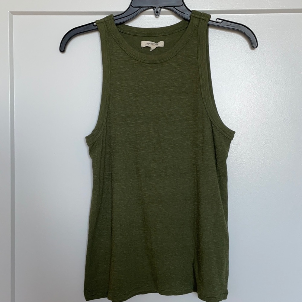 Madewell green tank NWOT